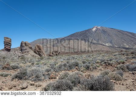 Mountain Landscape. Foothills Of The Teide Volcano (tenerife, Spain)