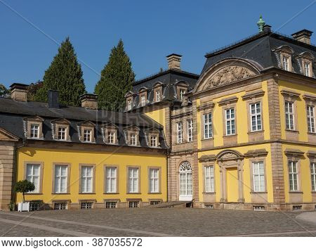 the old cities of bad arolsen and landau in germany