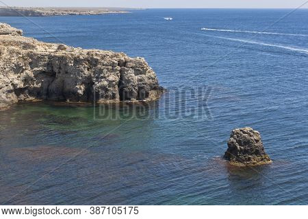 Rocks Of The Coast Of The Tarkhankut Peninsula, Crimea, Russia