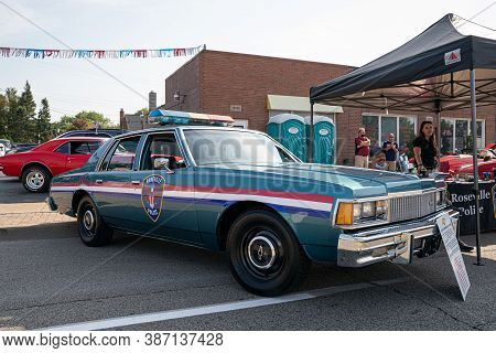 Roseville, Michigan / Usa - 09-26-2020: 4Th Annual Jammin At The Junction Car And Bike Show