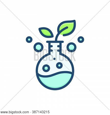 Color Illustration Icon For Lifescience Bioscience Biotechnology Research Botany Nature Ecology
