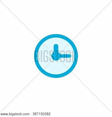 Clock Icon. Time Icon Vector. Stock Vector Illustration Isolated On White Background.