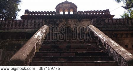 District Katni, India - October 10, 2019: Sun Light View Around Indian Tourist Attraction At Ancient