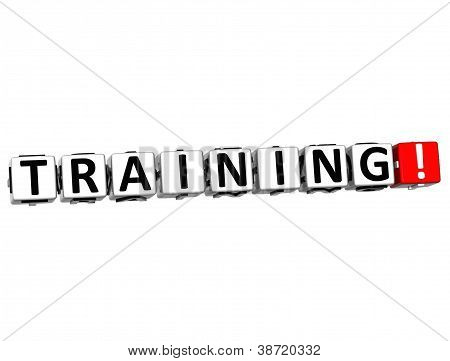 Formation 3D bouton cliquez ici bloc texte