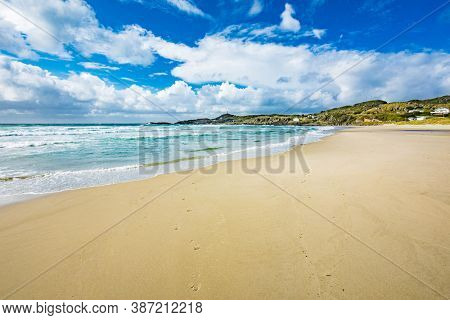 Hellesto Beach on sunny day, outside Stavanger, Norway