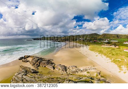 Hellesto Beach on sunny day, outside Stavanger, Norway