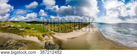 Hellesto Beach on sunny day, outside Stavanger, Norway