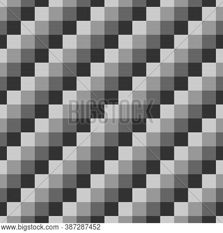 Checkered Seamless Pattern. Checks Ornament. Tiles Wallpaper. Squares Illustration. Geometric Ornate