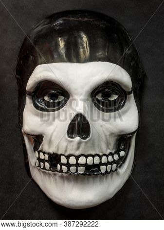 Fiend Skeleton Skull Face Mask Isolated On Black Background