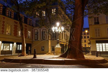 The Famous Place De Furstenberg Is Famous As One Of The Most Charming Squares In Paris, France.