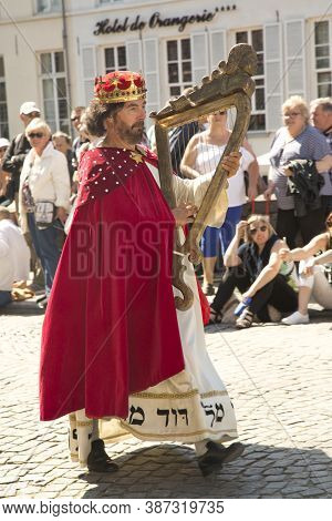 Bruges (brugge), Belgium. 5 May 2016. Procession Of The Holy Blood.