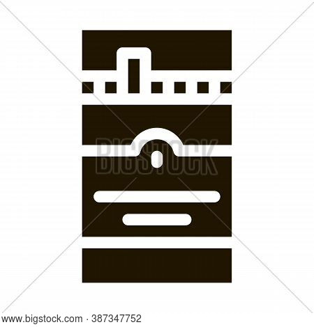 Cigarettes Glyph Icon Vector. Cigarettes Sign. Isolated Symbol Illustration