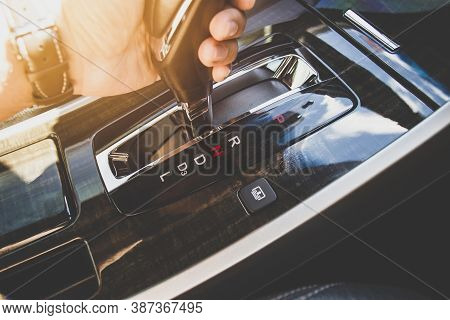 The Driver's Hand Moved The Gear Selector To The Neutral (n) Mode Of The Automatic Transmission In T