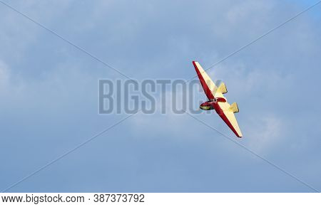 Ickwell, Bedfordshire, England - September 06, 2020: Fauvel Av-36  One Piece Wing Glider Made By Was