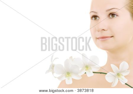 Kobieta z orchidei