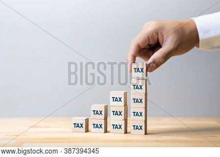 Property,tax Time.investment Planning.business Real Estate.economy Crisis.expenses Of Worker.financi