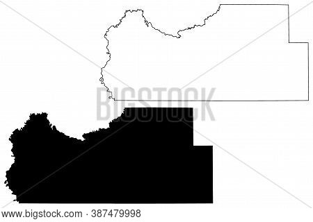 Tate County, Mississippi (u.s. County, United States Of America, Usa, U.s., Us) Map Vector Illustrat