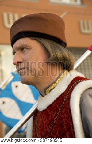 Bruges (brugge), Belgium. 5 May 2016. Procession Of The Holy Blood.