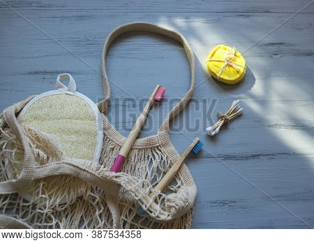 Bamboo Toothbrushes And Sticks, Reusable Discs, Loofah Washcloth