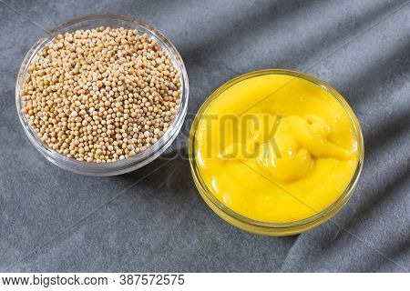 The Yellow Mustard Or Also Called White Mustard, Are The Whole Seeds Of Brasica Alba Coming From The