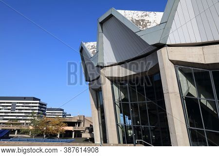 Bochum, Germany - September 17, 2020: Audimax Building At Ruhr University In Bochum. With 42,425 Stu