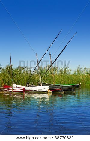 El Palmar Valencia İspanya Albufera kanal tekneleri