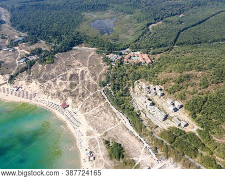 Amazing Aerial View Of Arkutino Region, Burgas Region, Bulgaria