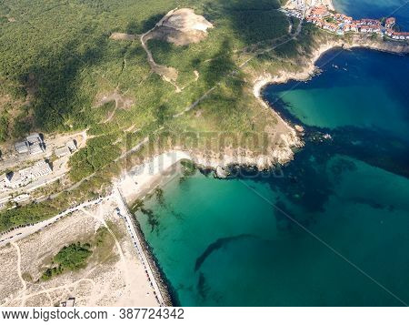 Amazing Aerial View Of Arkutino Region, Burgas Region, Bulgaria