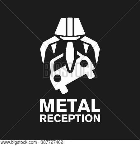 Vector Logo Reception And Utilization Scrap Metal