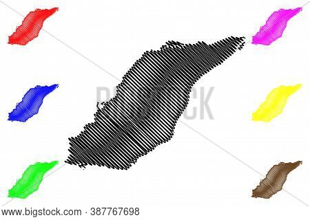 Laval City (canada, Quebec Province) Map Vector Illustration, Scribble Sketch City Of Laval Map