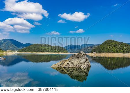 View At Artificial Zaovine Lake In Serbia