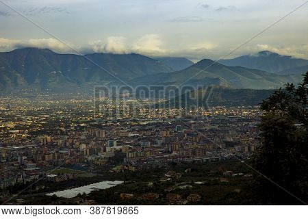 Settlement Scene Outskirt Of Naple Southern Italy