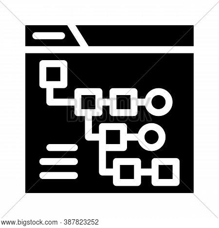 Exploratory Data Analysis Glyph Icon Vector Illustration