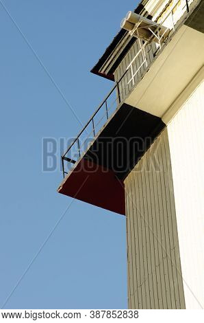 Ukraine, Fragment Khablovsky Lighthouse, Which Stands In The Field For Relaying The Signal Of Conduc