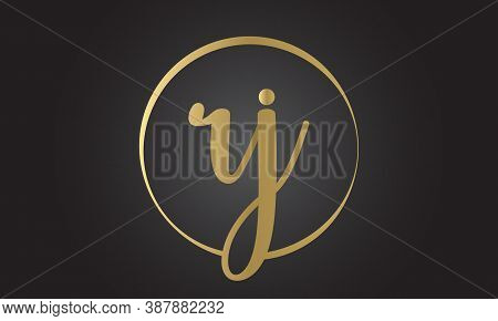 Initial Rj Letter Logo With Creative Modern Business Typography Vector Template. Creative Letter Rj