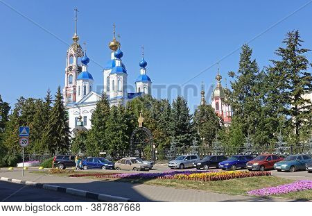 Cathedral Of The Kazan Icon Of The Mother Of God And The Bell Tower Of Kazan Monasteryin In Tambov R