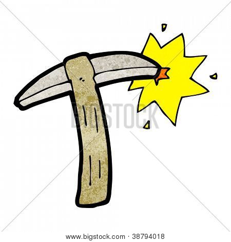 cartoon pick axe