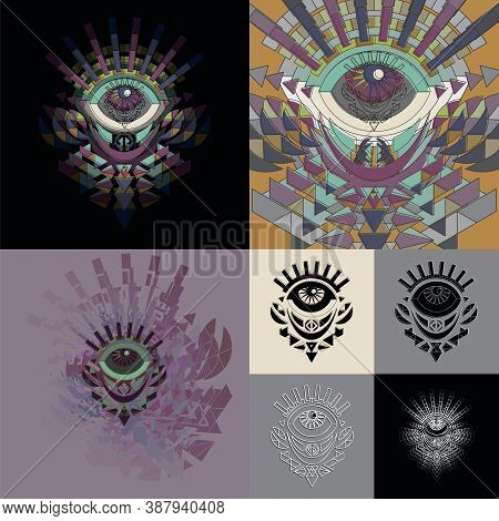 The Print With An Eye Mosaic For Your Design Solutions
