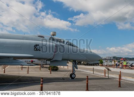 Seosan, South Korea; September 13, 2020: For Editorial Use Only. F-4 Phantom Fighter Jet On Display 