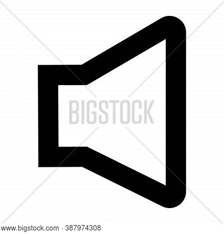 Speaker Icon Illustration. Decrease, Increase Sound Wolume Symbol. Mute Concept.