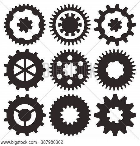 Vector Collection Of Gear Wheels