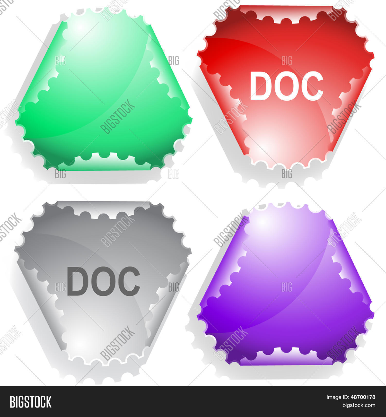 Doc. Raster Sticker. Image & Photo (Free Trial) | Bigstock
