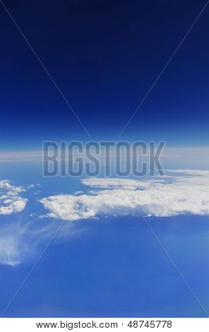 Ansicht der Erde-Atmosphäre