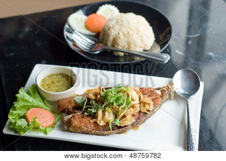 Deep Fried Fish And Rice