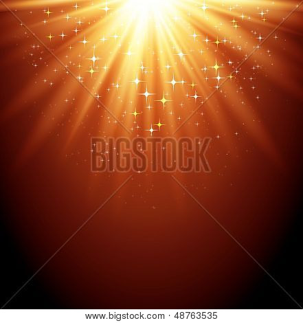 Abstract  magic light backgroud with star