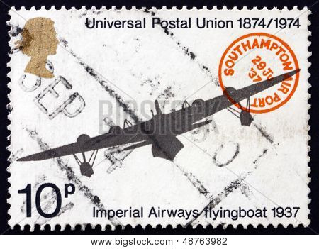 Postage Stamp Gb 1974 Imperial Airways Flying Boat