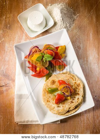 tortillas con peperoni