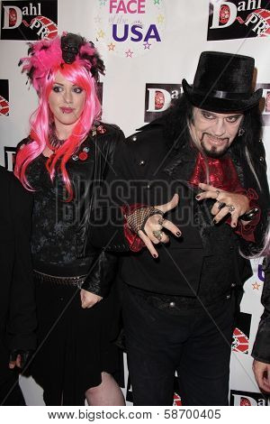 Constance Hall and Cleeve Hall at the Monster Man Costume Ball, Cabo Wabo, Hollywood, CA 10-16-13