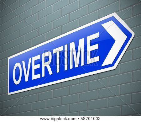 Overtime Concept.