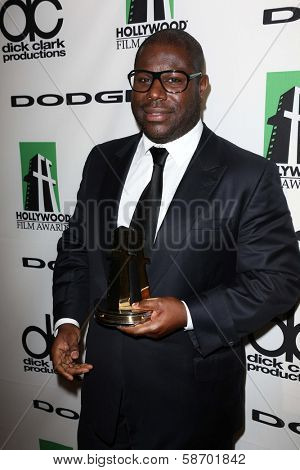 Steve McQueen at the 17th Annual Hollywood Film Awards Arrivals, Beverly Hilton Hotel, Beverly Hills, CA 10-21-13